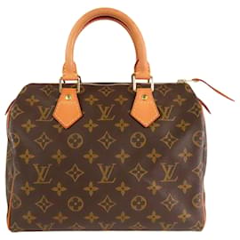 Louis Vuitton Marrone Monogram Speedy 25