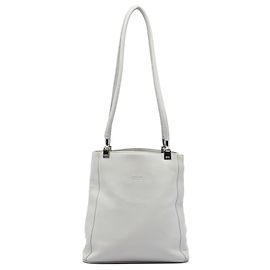 Borsa shopper Balenciaga in pelle morbida bianca