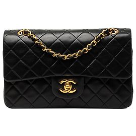 Chanel Black Small Classic Lambskin Double Flap