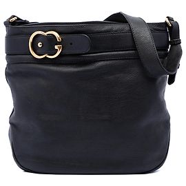 Gucci Black Large Calfskin Ride Shoulder Bag