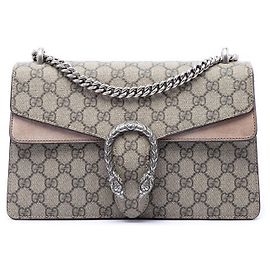Borsa a tracolla Gucci Beige Medium GG Supreme Dionysus