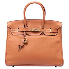 Hermès Brown Courchevel Birkin Retourne 35