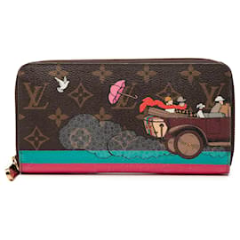 Cartera Zippy Long Louis Vuitton Marrón Monogram Evasion Illustre