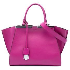 Fendi Borsa 3Jours in pelle di vitello viola taglia Medium
