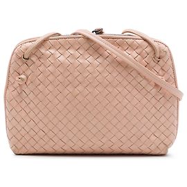 Bottega Veneta Bolsa transversal Nodini em nappa Intrecciato rosa