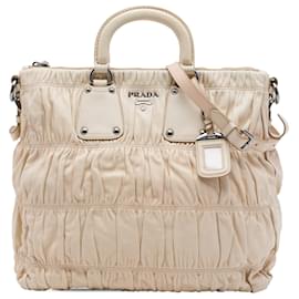 Borsa Prada Beige Nappa Gaufre