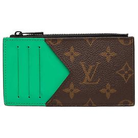 Tarjetero Monogram Macassar marrón Louis Vuitton
