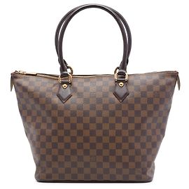 Louis Vuitton Marrone Damier Ebene Saleya MM