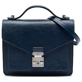 Louis Vuitton Blue Epi Monceau BB