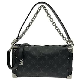 Borsa a tracolla Louis Vuitton Monogram Eclipse Side Trunk EW MM