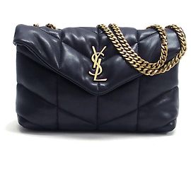 Borsa a tracolla Saint Laurent Paris Loulou Puffer in agnello