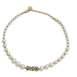 Collana in perle finte e strass Christian Dior