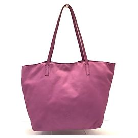 Bolsa Tote Loewe em couro nappa rosa