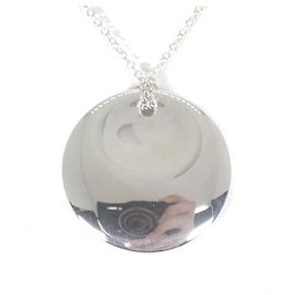 Collier pendentif rond en argent 925 Tiffany & Co.