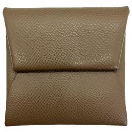 Monedero Bastia en Etoupe Gray Hermès