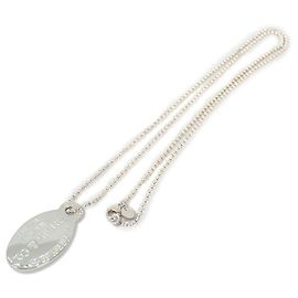 Collana con pendente lungo ovale Return to Tiffany in argento 925 di Tiffany & Co.