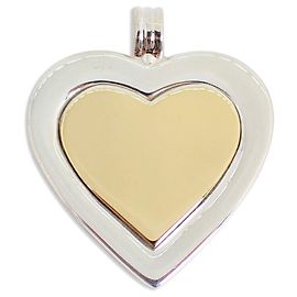 Tiffany & Co. Herzanhänger aus Sterlingsilber und Gelbgold
