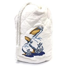 Hermès Borsa a tracolla in spugna bianca Hermes