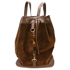 Gucci Vintage Bamboo Suede Small