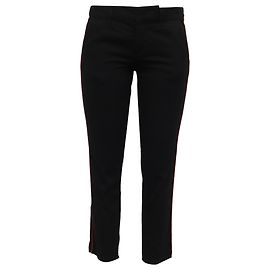 Nili Lotan Hose aus schwarzer Baumwolle
