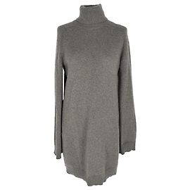 Vestido corto Dunster de Loro Piana en cachemira gris