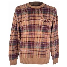 Polo Ralph Lauren Karo-Pullover aus Wolle und Kaschmir in Braun