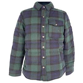 Giacca-camicia trapuntata in lana Tartan Quilted Down Polo by Ralph Lauren, multicolore