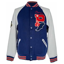Polo Ralph Lauren Fleece-Baseballjacke aus Baumwolle in Blau