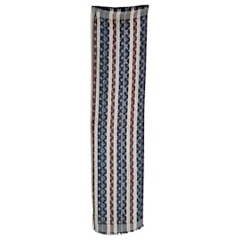 Sciarpa Louis Vuitton in seta multicolore con motivo Monogram