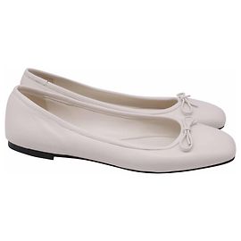 Jimmy Choo Elme Ballerinas aus weißem Leder