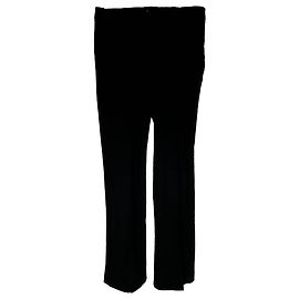 Pantalone dritto SportMax in lana nera