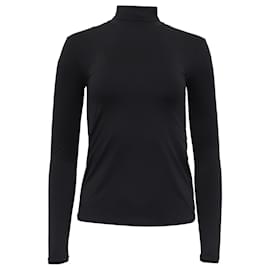 Top de cuello alto y manga larga Max Mara en poliamida negro