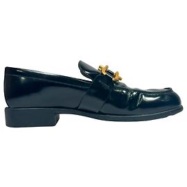 Mocassini Monsieur Bottega Veneta in pelle verniciata nera