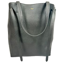 Céline Cabas Phantom Medium in pelle di vitello a grana morbida verde