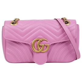 Gucci Piccola borsa a tracolla GG Marmont con catena