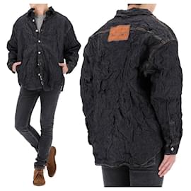Acne Crinkle Denim Jacke