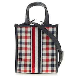 Minirock aus Wolle mit Vichy-Karo und Webstreifen für Damen - Thom Browne
