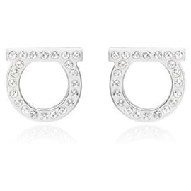 Orecchini Gancini Crystal Large - Salvatore Ferragamo