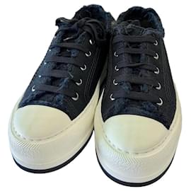 Dior Arbeits-Plateau-Sneaker Schwarz