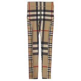 Burberry Legging en jersey extensible à motif écossais contrasté Isabella