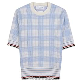 Karo-Wollstrick mit Wellenrand für Damen - Thom Browne