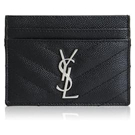 Monogramm Kartenetui Prägung: - Saint Laurent