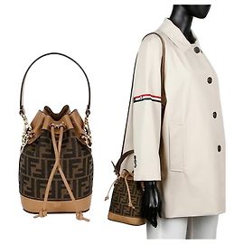 Fendi Mini borsa a tracolla in tessuto Montrezzo FF