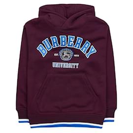 Felpa con cappuccio in cotone con grafica Talbot College - Burberry