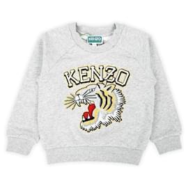 Sweatshirt Kids Tiger Logo (Gray) - Kenzo