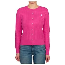 Strickjacke mit Zopfmuster für Kinder ROSA (Größe für Erwachsene verfügbar) - Ralph Lauren