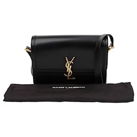 Borsa a tracolla Sorellino Medium Black con finiture dorate - Saint Laurent