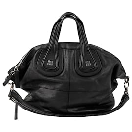 Medium Nightingale Tote und Schultertasche aus Ziegenleder Schwarz - Givenchy