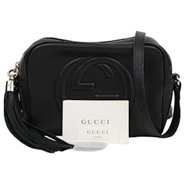 Gucci Borsa a tracolla in pelle Disco Soho Nero