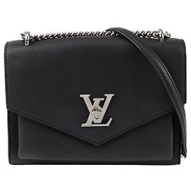 Louis Vuitton Borsa a tracolla e crossbody in pelle Mylockme Chain Black